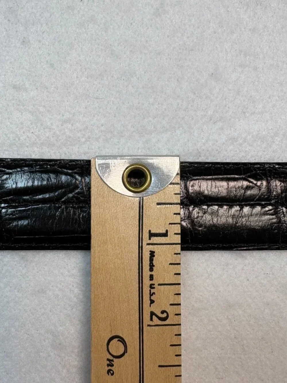 Vintage Brighton Croc Leather Western Boho Belt Silver Buckle Gothic Grunge 40